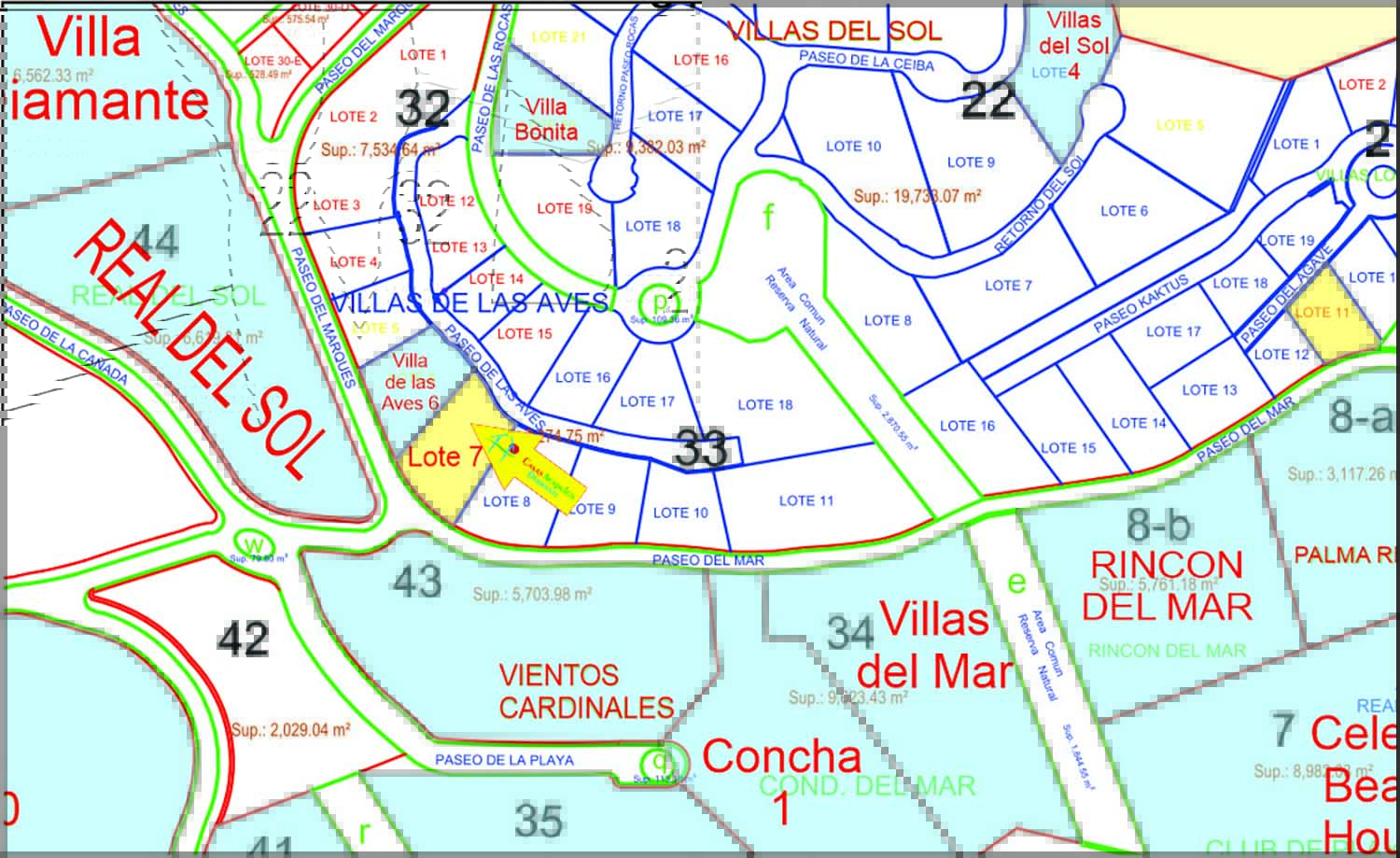Terreno Real Diamante Paseo de las Aves 7 - Planos 1